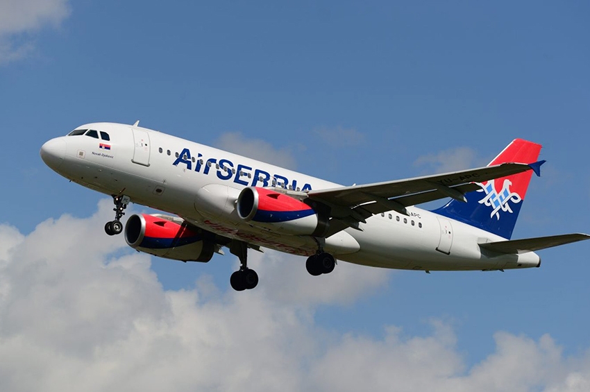 Air Serbia-მ რუკაზე საქართველო წაშალა და რუსეთის შემადგენლობაში მოაქცია 