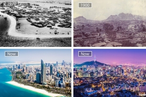 როგორ შეიცვალა ცნობილი ქალაქები წლების განმავლობაში